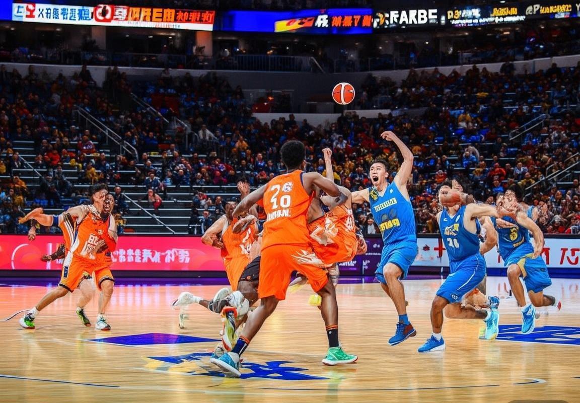 CBA新赛季首战:青岛VS浙江激情对决火花四溅